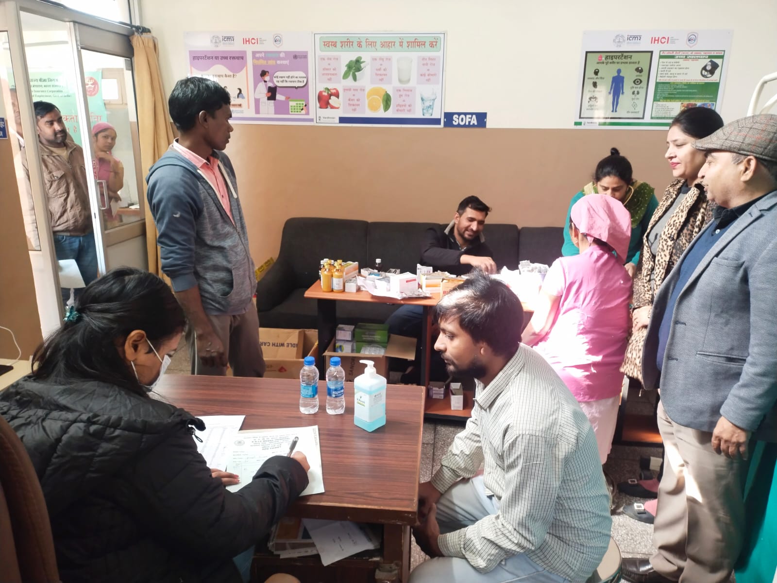 कर्मचारी राज्य बीमा निगम द्वारा विशेष सेवा पखवाड़े के दौरान लगाया गया जागरूकता एवं स्वास्थ्य जाँच शिविर