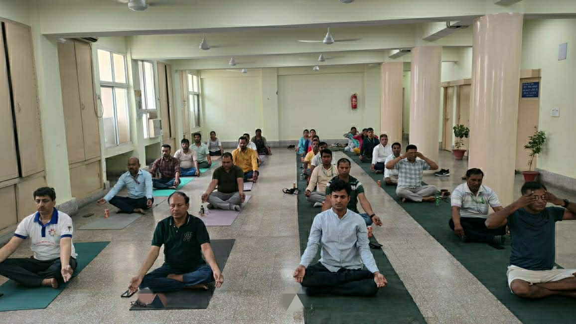 कर्मचारी राज्य बीमा निगम में अंतर्राष्ट्रीय योग दिवस के अवसर पर कार्यक्रम का आयोजन