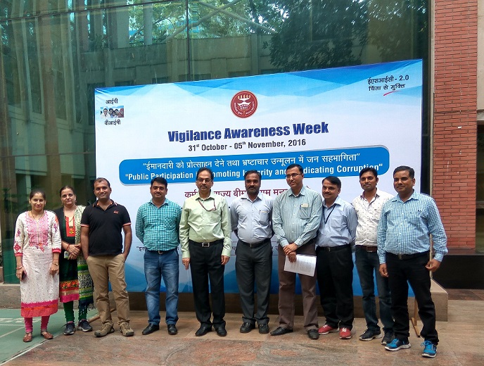 Observance of Vigilance Awareness Week from 31.10.2016 to 5.11.2016