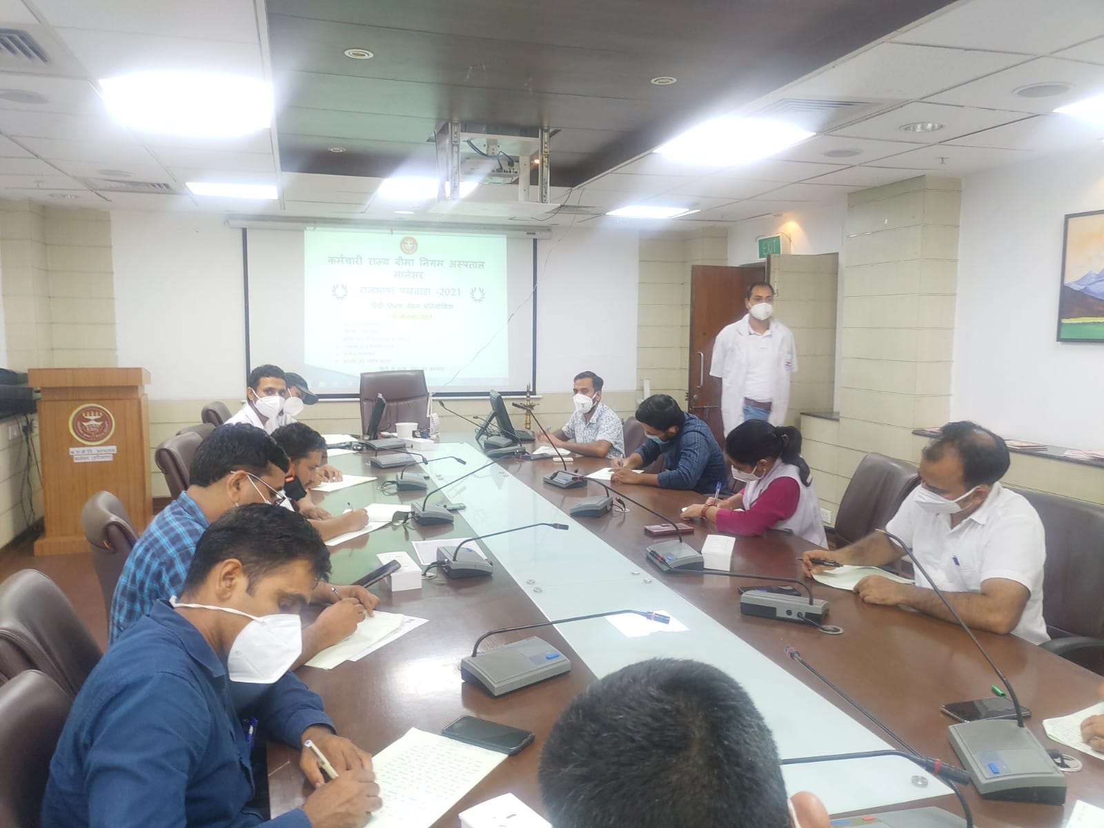 राज भाषा पखवाड़ा-2021 हिंदी निबंध लेखन प्रतियोगिता कर्मचारी राज्य बीमा निगम अस्पताल मानेसर में दिनांक 06.09.2021 को आयोजित की गयी