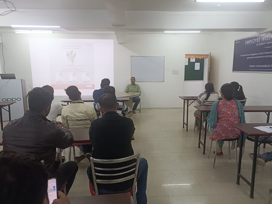 ईएसआईसी शाखा कार्यालय पटना द्वारा जागरूकता सत्र का आयोजन